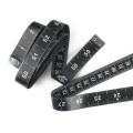 150cm promotional cloth sewing black custom fabric tape measure with your customized logo